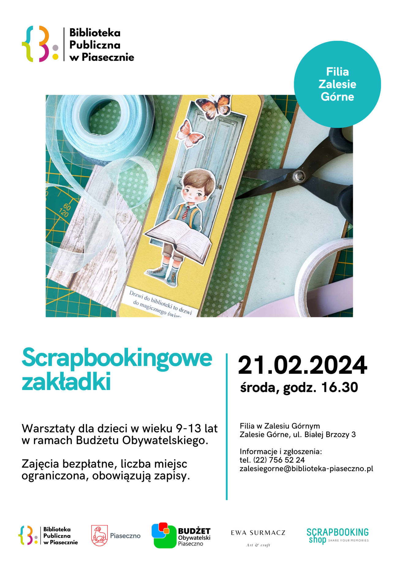 plakat Scrapbookingowe zakładki